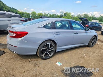 Trzecie zdjęcie samochodu z tyłu: 2021 HONDA ACCORD SPORT VIN:1HGCV1F37MA000374 - miniatura