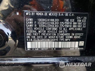 Zdjęcie 13 z 13 samochodu: 2027 HONDA CR-V VIN:3CZRZ2H50VM706845 - miniatura