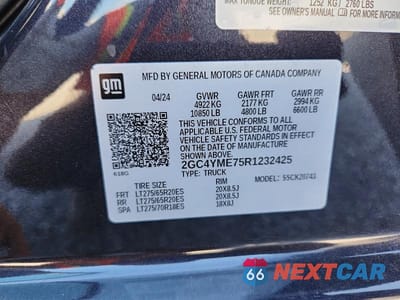Zdjęcie 12 z 12 samochodu: 2024 CHEVROLET SILVERADO K2500 CUSTOM VIN:2GC4YME75R1232425 - miniatura