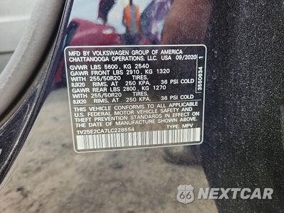 Zdjęcie 13 z 13 samochodu: 2020 VOLKSWAGEN ATLAS CROSS SPORT SE VIN:1V25E2CA7LC228554 - miniatura