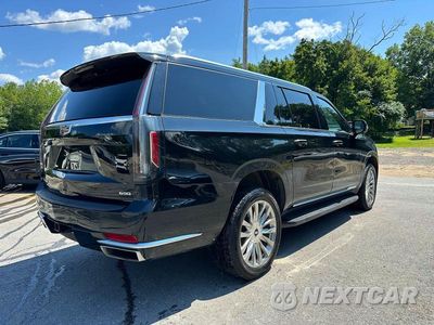Trzecie zdjęcie samochodu z tyłu: 2023 CADILLAC ESCALADE ESV PREMIUM LUXURY VIN:1GYS4KKL0PR148004 - miniatura