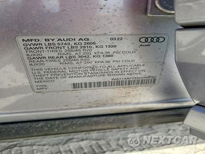 Zdjęcie 13 z 13 samochodu: 2022 AUDI SQ5 SPORTBACK PREMIUM VIN:WA114AFY2N2094092 - miniatura