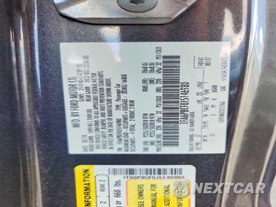 Zdjęcie 12 z 12 samochodu: 2018 FORD MUSTANG GT VIN:1FA6P8CF0J5146980 - miniatura