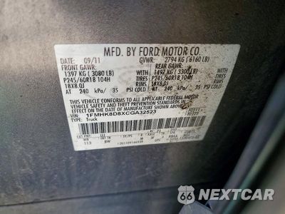 Zdjęcie 14 z 14 samochodu: 2012 FORD EXPLORER XLT VIN:1FMHK8D8XCGA32523 - miniatura