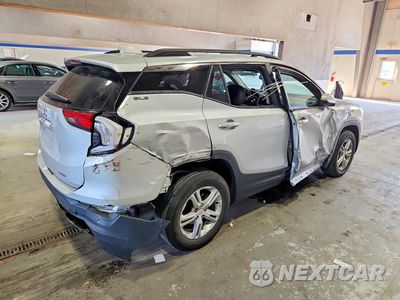 Trzecie zdjęcie samochodu z tyłu: 2021 GMC TERRAIN SLE VIN:3GKALTEV6ML396806 - miniatura