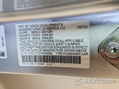 Zdjęcie 12 z 12 samochodu: 2024 HONDA ACCORD EX VIN:1HGCY1F31RA065686 - miniatura