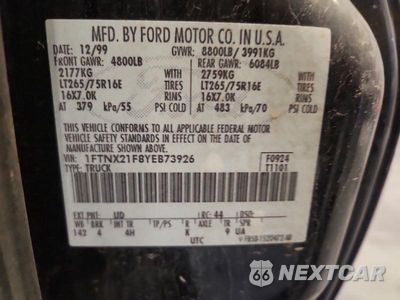 Zdjęcie 12 z 12 samochodu: 2000 FORD F250 SUPER DUTY VIN:1FTNX21F8YEB73926 - miniatura