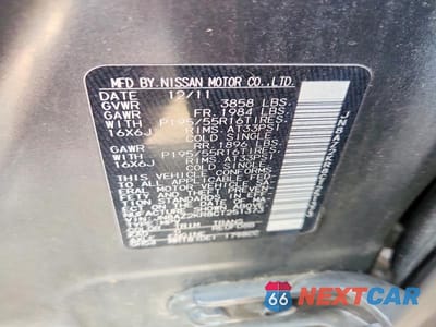 Zdjęcie 12 z 12 samochodu: 2012 NISSAN CUBE 1.8 VIN:JN8AZ2KR8CT251373 - miniatura