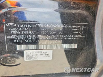Zdjęcie 12 z 12 samochodu: 2020 HYUNDAI ELANTRA SE VIN:5NPD74LF3LH525954 - miniatura