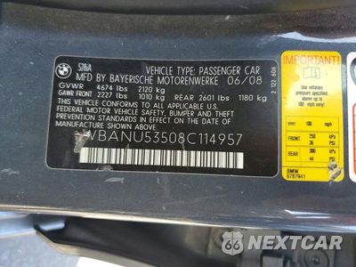 Zdjęcie 13 z 13 samochodu: 2008 BMW 528 I VIN:WBANU53508C114957 - miniatura