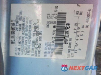Zdjęcie 12 z 12 samochodu: 2010 FORD FUSION HYBRID VIN:3FADP0L33AR298344 - miniatura