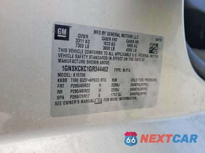 Zdjęcie 13 z 13 samochodu: 2016 CHEVROLET TAHOE K1500 LTZ VIN:1GNSKCKC1GR344462 - miniatura