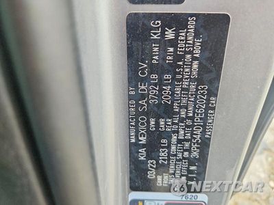Zdjęcie 12 z 12 samochodu: 2023 KIA FORTE GT LINE VIN:3KPF54AD1PE620233 - miniatura