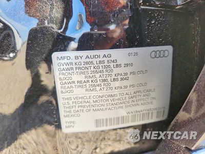 Zdjęcie 13 z 13 samochodu: 2025 AUDI SQ5 PREMIUM PLUS VIN:WA1B4AFY4S2053379 - miniatura