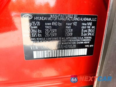 Zdjęcie 13 z 13 samochodu: 2020 HYUNDAI SANTA FE SEL 2.0T VIN:5NMS3CAA1LH270528 - miniatura