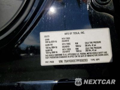 Zdjęcie 12 z 12 samochodu: 2023 TESLA MODEL Y VIN:7SAYGDEE7PF858283 - miniatura