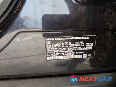 Zdjęcie 13 z 13 samochodu: 2022 BMW X5 XDRIVE40I VIN:5UXCR6C01N9K60507 - miniatura