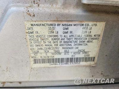 Zdjęcie 13 z 13 samochodu: 2008 NISSAN ALTIMA 3.5 SE VIN:1N4BL21E48C152952 - miniatura
