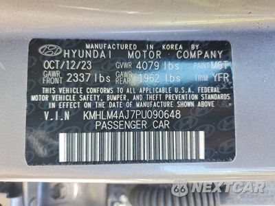 Zdjęcie 13 z 13 samochodu: 2023 HYUNDAI ELANTRA BLUE VIN:KMHLM4AJ7PU090648 - miniatura
