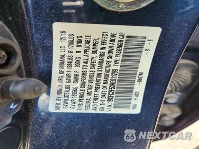 Zdjęcie 12 z 12 samochodu: 2017 HONDA CIVIC LX VIN:19XFC2F53HE011299 - miniatura