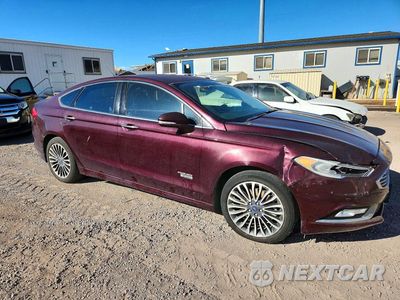 Czwarte zdjęcie samochodu z boku: 2017 FORD FUSION TITANIUM PHEV VIN:3FA6P0SU6HR180673 - miniatura