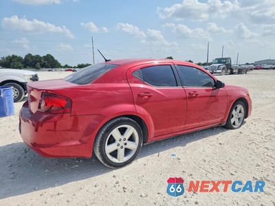 Trzecie zdjęcie samochodu z tyłu: 2013 DODGE AVENGER SE VIN:1C3CDZAB3DN611126 - miniatura