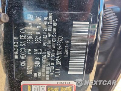 Zdjęcie 13 z 13 samochodu: 2022 KIA RIO LX VIN:3KPA24ADXNE462930 - miniatura