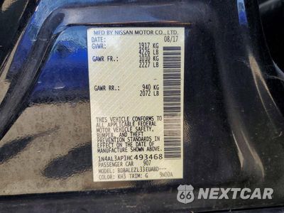 Zdjęcie 12 z 12 samochodu: 2017 NISSAN ALTIMA 2.5 S VIN:1N4AL3AP1HC493468 - miniatura