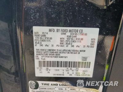 Zdjęcie 12 z 12 samochodu: 2014 FORD F150 SUPERCREW VIN:1FTFW1EF9EFA90121 - miniatura