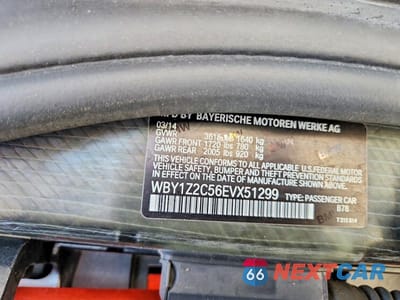 Zdjęcie 12 z 12 samochodu: 2014 BMW I3 BEV VIN:WBY1Z2C56EVX51299 - miniatura