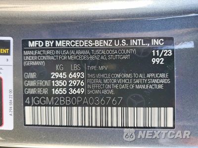Zdjęcie 13 z 13 samochodu: 2023 MERCEDES-BENZ EQE SUV 350+ VIN:4JGGM2BB0PA036767 - miniatura