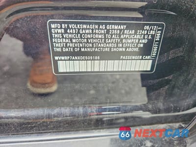 Zdjęcie 13 z 13 samochodu: 2013 VOLKSWAGEN CC LUXURY VIN:WVWRP7ANXDE509186 - miniatura