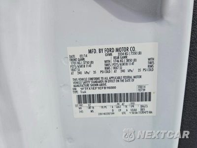 Zdjęcie 12 z 12 samochodu: 2014 FORD F150 SUPER CAB VIN:1FTFX1EF1EFB16000 - miniatura
