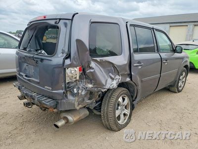 Trzecie zdjęcie samochodu z tyłu: 2014 HONDA PILOT EXL VIN:5FNYF4H5XEB037574 - miniatura