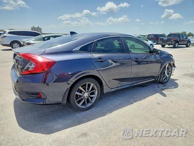 Trzecie zdjęcie samochodu z tyłu: 2019 HONDA CIVIC EX VIN:JHMFC1F34KX014663 - miniatura