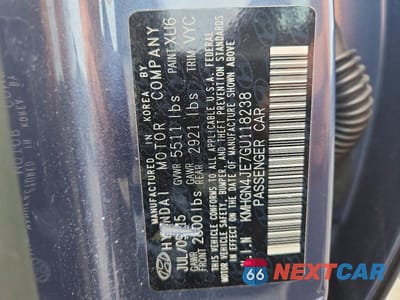 Zdjęcie 13 z 13 samochodu: 2016 HYUNDAI GENESIS 3.8L VIN:KMHGN4JE7GU118238 - miniatura