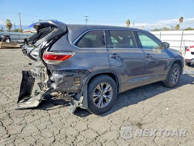 Trzecie zdjęcie samochodu z tyłu: 2016 TOYOTA HIGHLANDER LE PLUS VIN:5TDZKRFH5GS169165 - miniatura