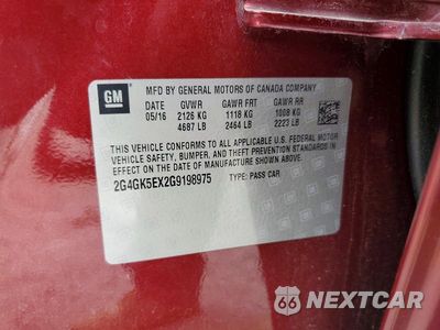 Zdjęcie 12 z 12 samochodu: 2016 BUICK REGAL VIN:2G4GK5EX2G9198975 - miniatura