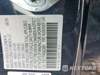 Zdjęcie 13 z 13 samochodu: 2025 HONDA ACCORD SE VIN:1HGCY1F49SA039951 - miniatura