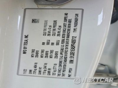 Zdjęcie 14 z 14 samochodu: 2023 TESLA MODEL 3 VIN:5YJ3E1EA5PF409712 - miniatura