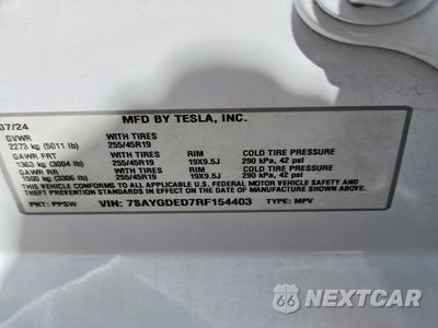 Zdjęcie 13 z 13 samochodu: 2024 TESLA MODEL Y VIN:7SAYGDED7RF154403 - miniatura