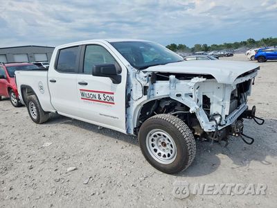 Czwarte zdjęcie samochodu z boku: 2022 GMC SIERRA K1500 VIN:1GTPUAEK6NZ592588 - miniatura
