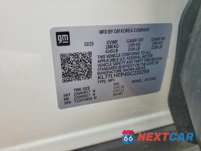 Zdjęcie 14 z 14 samochodu: 2025 CHEVROLET TRAX 1LT VIN:KL77LHEP4SC232299 - miniatura