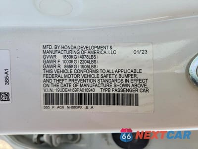 Zdjęcie 13 z 13 samochodu: 2023 ACURA INTEGRA A-SPEC TECH VIN:19UDE4H69PA018943 - miniatura