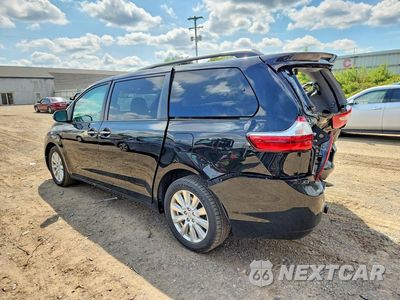 Drugie zdjęcie samochodu z przodu: 2017 TOYOTA SIENNA XLE 7-PASSENGER VIN:5TDDZ3DC6HS159076 - miniatura