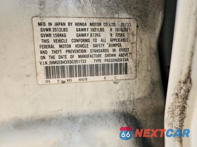 Zdjęcie 12 z 12 samochodu: 2013 HONDA FIT VIN:JHMGE8H3XDC051733 - miniatura