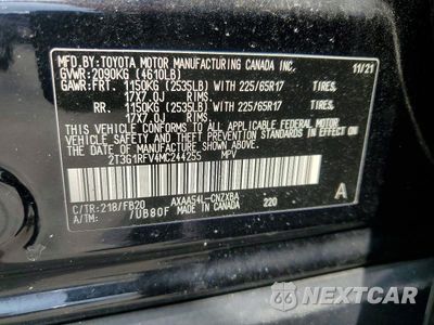 Zdjęcie 13 z 13 samochodu: 2021 TOYOTA RAV4 LE VIN:2T3G1RFV4MC244255 - miniatura
