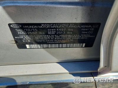 Zdjęcie 12 z 12 samochodu: 2016 HYUNDAI SONATA LIMITED VIN:5NPE34AF9GH302536 - miniatura