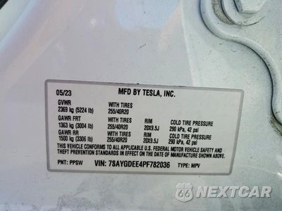 Zdjęcie 13 z 13 samochodu: 2023 TESLA MODEL Y VIN:7SAYGDEE4PF782036 - miniatura