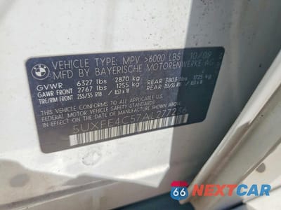 Zdjęcie 13 z 13 samochodu: 2010 BMW X5 XDRIVE30I VIN:5UXFE4C57AL277236 - miniatura